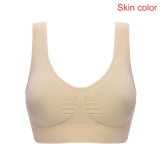 2019 Sexy Bra Women Fitness Seamless Bra Padded Dry Quick Push Up Natural Color Breathable Support seamless Bra Top cotton blend