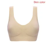 2019 Sexy Bra Women Fitness Seamless Bra Padded Dry Quick Push Up Natural Color Breathable Support seamless Bra Top cotton blend