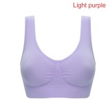 2019 Sexy Bra Women Fitness Seamless Bra Padded Dry Quick Push Up Natural Color Breathable Support seamless Bra Top cotton blend
