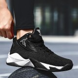 Basketball Shoes Men  Air Cushion Basketball Sneakers High-top Shockproof Couple Shoes Anti-slip Basket Shoes 36-46