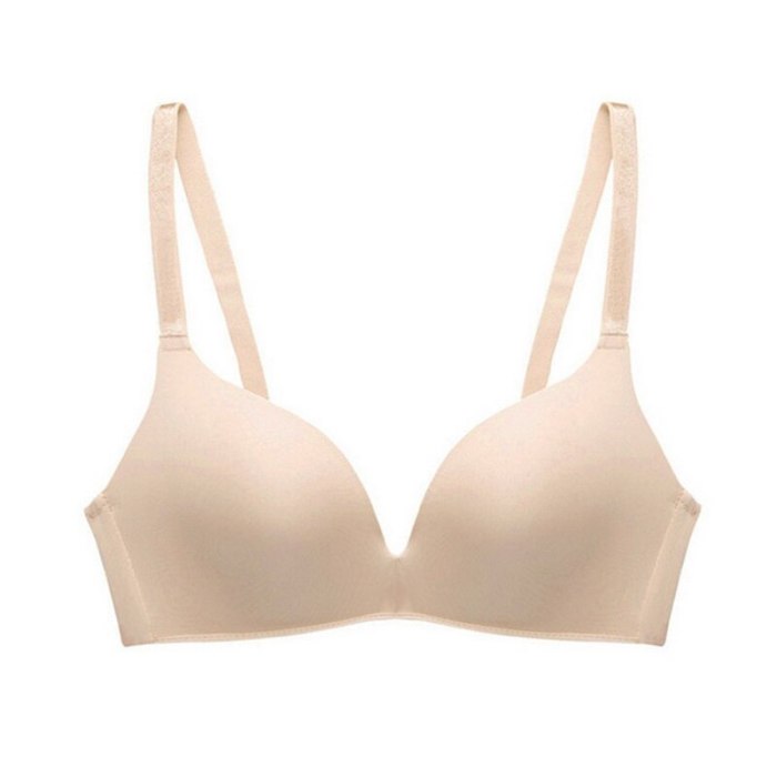CALOFE Wireless Push Up Bra Solid Color Seamless Soft Bras For Women Double Breasted Sexy Lingerie Comfort Breathable Bralette