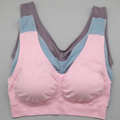 Casual Bra Removable Pad Double Layer Seamless wireless Leisure Bra Body Shaper Push Up Bras Set 1pcs wfws01