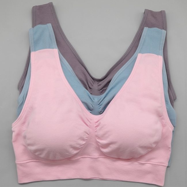 Casual Bra Removable Pad Double Layer Seamless wireless Leisure Bra Body Shaper Push Up Bras Set 1pcs wfws01