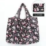 Reusable Shopping Bags Foldable Large Size Shopping Bags Totes Heavy Duty Washable Cloth Grocery Bags Eco-Friendly Ripstop