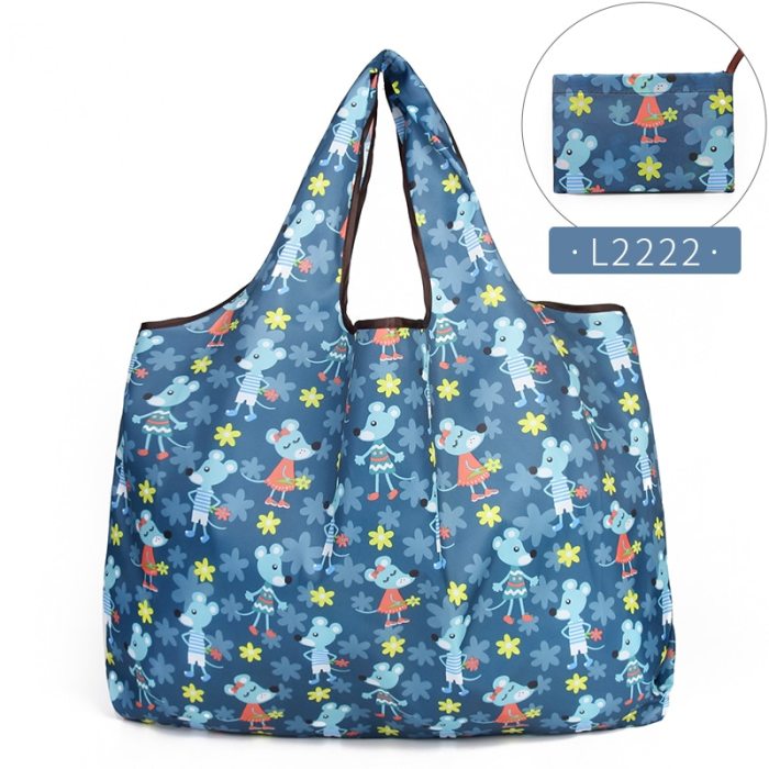 Reusable Shopping Bags Foldable Large Size Shopping Bags Totes Heavy Duty Washable Cloth Grocery Bags Eco-Friendly Ripstop