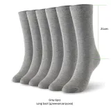Bamboo socks solid color men socks 6pairs/lot man long boot business socks UK SIZE 7-11 EUR SIZE 40-46