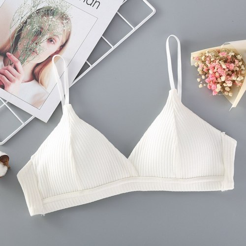 BEFORW Fashion Backless Bras For Women Comfortable Breathable Wireless Bralette Sexy Lingerie One Piece Seamless Padded Bra