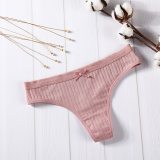 Sexy Lingerie Women's Cotton G-String Thong Panties String Underwear Women Briefs Pants Intimate Ladies Low-Rise 1 piece