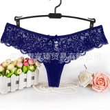 Sexy Ladies Cotton Mesh Transparent Panties Thongs String lingerie Fashion Low-Rise Women Underwear Seamless Briefs 1pcs afq9082