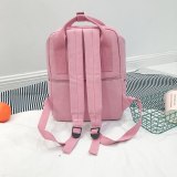 2020 New Korean Version Canvas Backpack Embroidered Pattern Women Portable Outdoor Travel Backpack For Teenager Girl School Bags