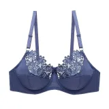 DKERT Plus Size Women Bras Ultrathin Sexy Lace Underwear Brassiere Soft Comfortable Bralette Push Up C D E Cup