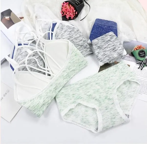 Seamless Active Bra  Set Fashion Bra Briefs Set For Women Lingerie Push Up Bralette With Pads Free Siz Sports Underwear Set