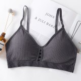 Sexy Push Up Bras For Women Lingerie Bralette Front Hollow Solid Color Bra Wireless Brassiere Seamless Underwear Female Intimate