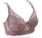 Plus size Foreign Trade Ultra-thin Lace Sexy Thin Cotton Cup Plump Big Push Up Bra  Bralette Encaje Sexy Bra modis lingerie