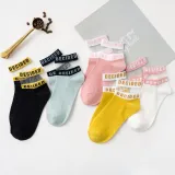 5Pairs  Arrivl Women Socks funny Fruits Cute Happy Silicone Slip Invisible Cotton Sock 35-40