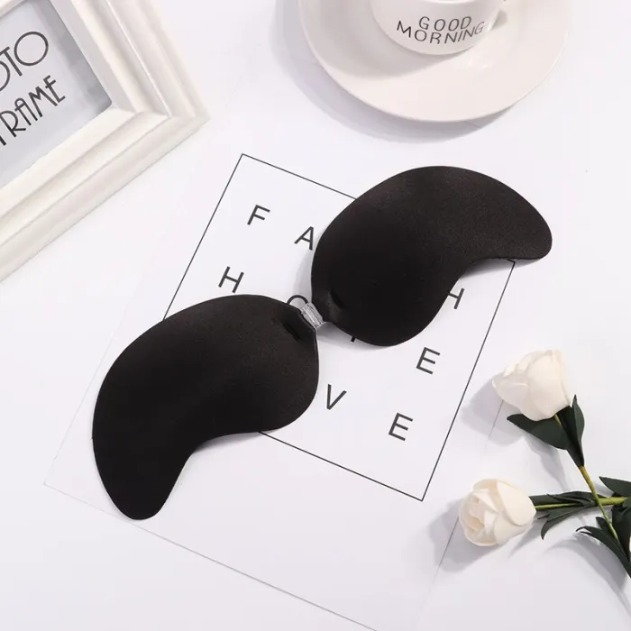Sexy Lingerie Women Push Up Silicone Stickly Bra Self Adhesive Seamless Strapless Front Closure Gel Invisible Bras 2020