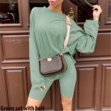 Basic Oversize Two Piece Short Set for Women Casual Tshirt and Shorts Set Homewear Streetwear Joggers Women 2 Sets Cuteandpsycho