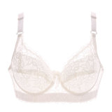 Meizimei Deep V Sexy Lingerie Lace Bras for Women thin Intimate Floral Plus Size Underwire Super Push up bhBrassiere Girl lady
