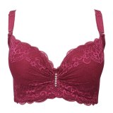 New Plus Size Bra Ultrathin Lace Bralette For Woman Racerback Push Up Cotton Brassiere Underwire C D E Cup Bras Underwear 105E