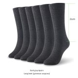 Bamboo socks solid color men socks 6pairs/lot man long boot business socks UK SIZE 7-11 EUR SIZE 40-46
