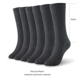 Bamboo socks solid color men socks 6pairs/lot man long boot business socks UK SIZE 7-11 EUR SIZE 40-46