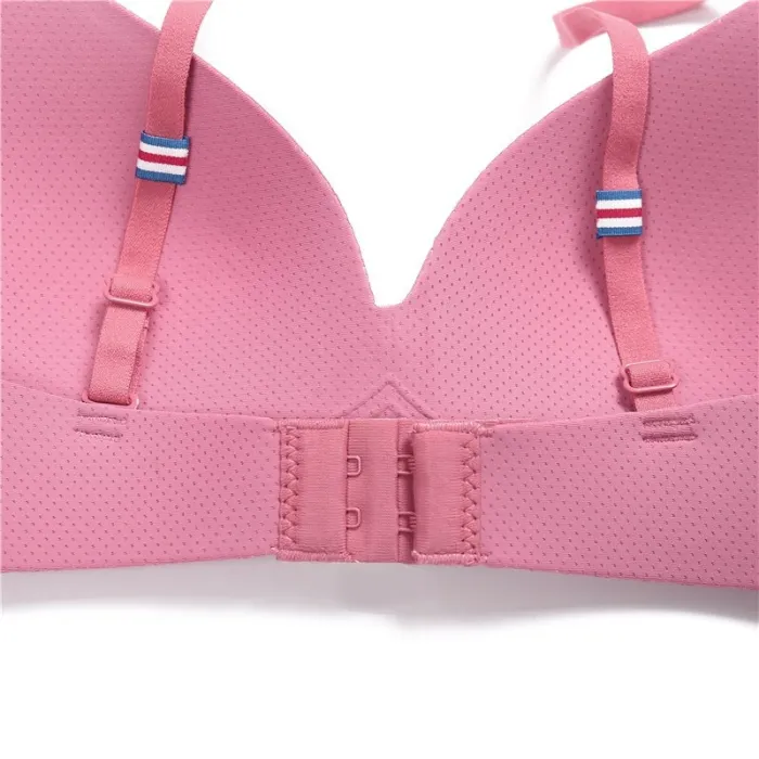 FINETOO Summer Breathable Bra Women 3/4 Cup Bras Sexy Ultra-thin Underwear Soft Wireless Bra A B Cup Brassiere Female Lingerie