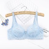 Yenlice 2020 Sexy Women Lace Gauze Bra Push Up 3/4 Cup Hook-and- Eye Breathable Ultra-thin Bra Lingerie Bralette Underwear New