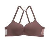 CINOON New Fashion Wireless Front Closure Bras For Women Sexy Lingerie Comfort Push Up Bra Adjusted Seamless Backless Bralette