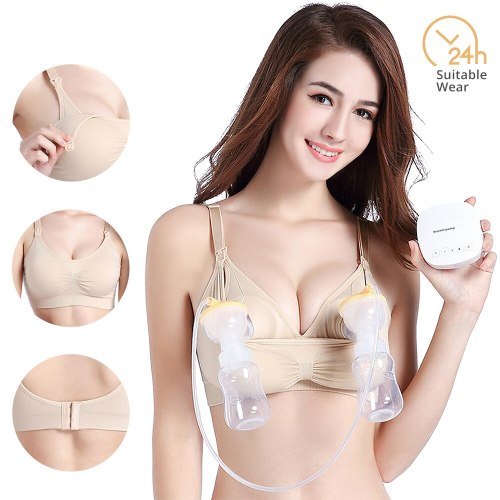 Maternity Bra Breast Pump Special Nursing Bra Hand Free Pregnancy Clothes Breastfeeding Accessories Pumping Bra Can Wear All Day