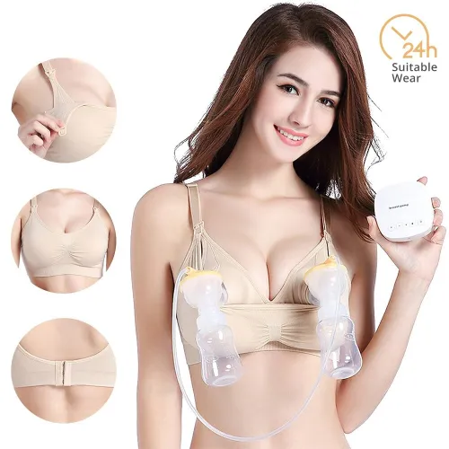 Maternity Bra Breast Pump Special Nursing Bra Hand Free Pregnancy Clothes Breastfeeding Accessories Pumping Bra Can Wear All Day