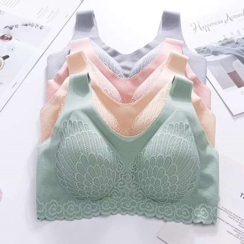 Female Underwear Bra Seamless Bra No Trace Sports Vest Lace Back Vest Wireless Brassiere Contour Sexy Breathable Plus Size bras
