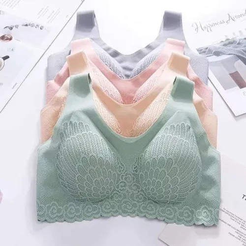 Female Underwear Bra Seamless Bra No Trace Sports Vest Lace Back Vest Wireless Brassiere Contour Sexy Breathable Plus Size bras
