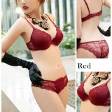 Sexy Lace Bra Set Women Underwear Set Push Up Bra Set Sexy Lcae Briefs Lingerie 3/4 Cup 70B 75B 80B Hot