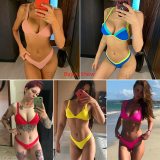 Bikini 2020 Solid Swimsuit Women Swimwear Push Up Bikini Set Patchwork Biquini Brazilian Summer Beach Bathing Suit Swim Wear