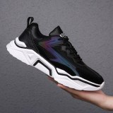 Breathing Running Shoes Men Reflective Tide Shoes Special Casual Shoes with Hollow Bottom Wear-resistant Jogging Men