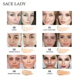 SACE LADY Professional Eye Concealer Makeup Base 6ml Full Cover for Eye Dark Circle Face Liquid Corrector Cream Make Up Cosmetic