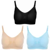 3Pcs/lot Nursing Bra Maternity Breastfeeding Bra Prevent Sagging for Pregnant Women Underwear  Breast Feeding Bra