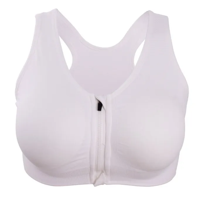 S-XXL Front Zipper Solid Sports Bra for Women Underwear Fitness Shirt Push Up Yoga Crop Top Bras  Athletic Vest Gym Sportswear