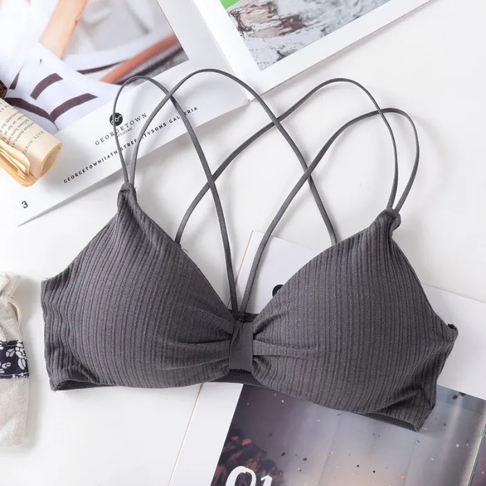 Sexy Bra Push Up Bras For Women Lingerie Wire Free Bra Solid Color Cotton Bralette Seamless Underwear Female Brassiere BH