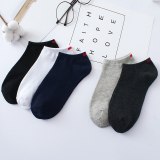 22 Styles 5 Pairs/lot Men Summer Cotton Socks Solid Color Striped Animals Ship Socks Fashionable Male Ankle Socks