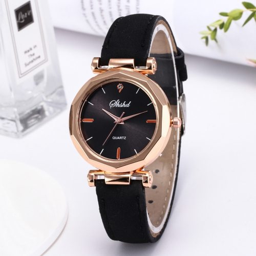 Women Watch Rhinestone Fashion Exquisite Women Leather Casual Watch Luxury Analog Quartz Crystal Wristwatch Bracelet Watch YE1