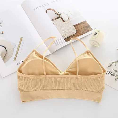 SP&CITY Simple Vogue Sporty Invisible Push Up Bra Solid Top Sexy Seamless Bralette Chest Tops Wire Free Brassiere Women Lingerie
