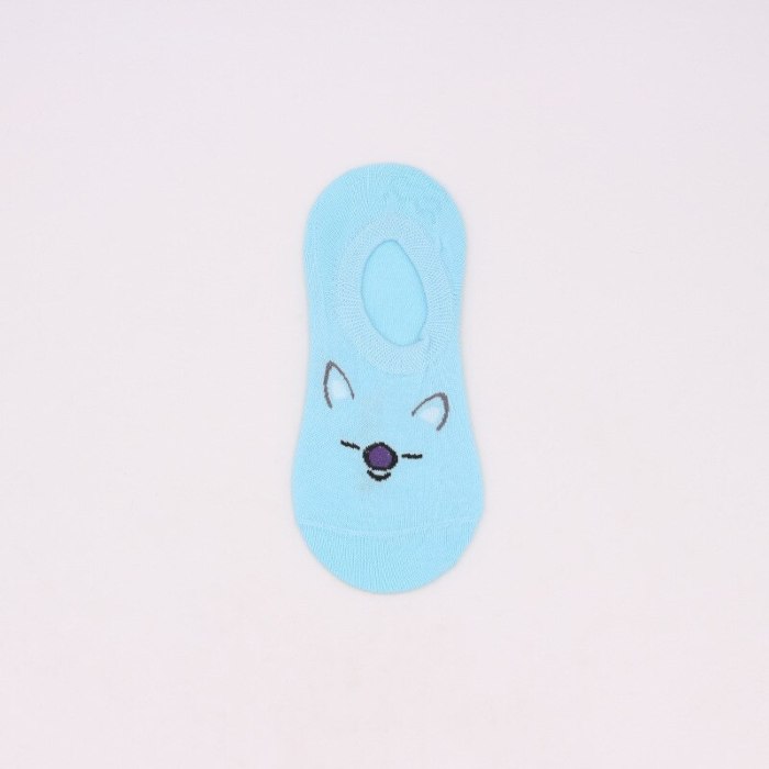 Summer Women's Short Socks Funny Candy Color Cotton TATA COOKY CHIMMY SHOOKY MANG KOYA RJ Korea Funny Cartoon Invisible Socks