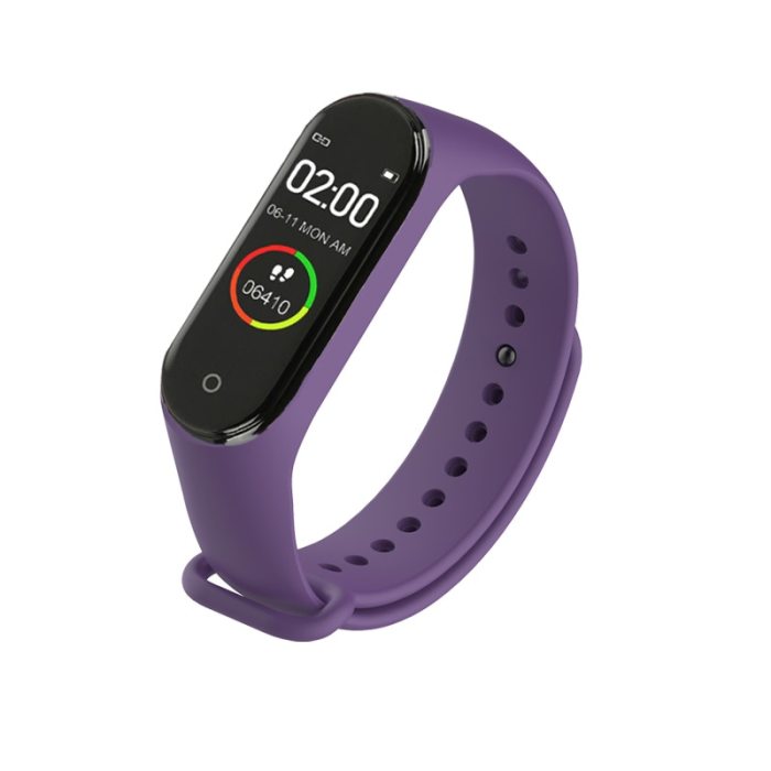 Portable Men's And Women's Waterproof Smart Color Screen M4 Watch Heart Rate Monitor Monitoring Health Tracker Sports Bracelet
