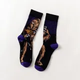 Men Socks New Star Wars Movie Socks Master Yoda Cosplay Socks Wookiee Jedi Knight Novelty Women Socks Soft Sox Dropshipping Gift