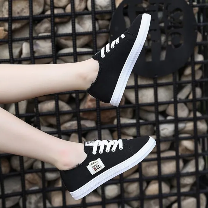 Spring Summer Women Sneakers Flat Platform Loafers Vulcanize Female Summer Canvas Shoes men canvas shoes Denim STAR CDG PLAY