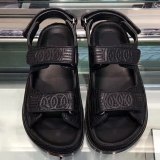 Ladies rhombic leather sandals summer fashion brand comfortable non-slip Flat Roman sandals women's platform sandals slippers