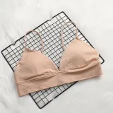 GUMPRUN Soft Bralette Deep V Seamless Bras for Women Wireless Push Up Bra Comfortable Blackless Underwear Ladies Sexy Lingerie