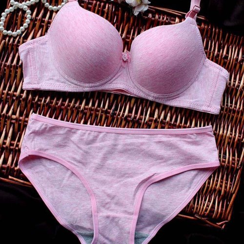 New Sexy High Quality Women Solid Color Bra set Silk Lace Flower Push up Big size Underwear Bra and Hollow out Panties