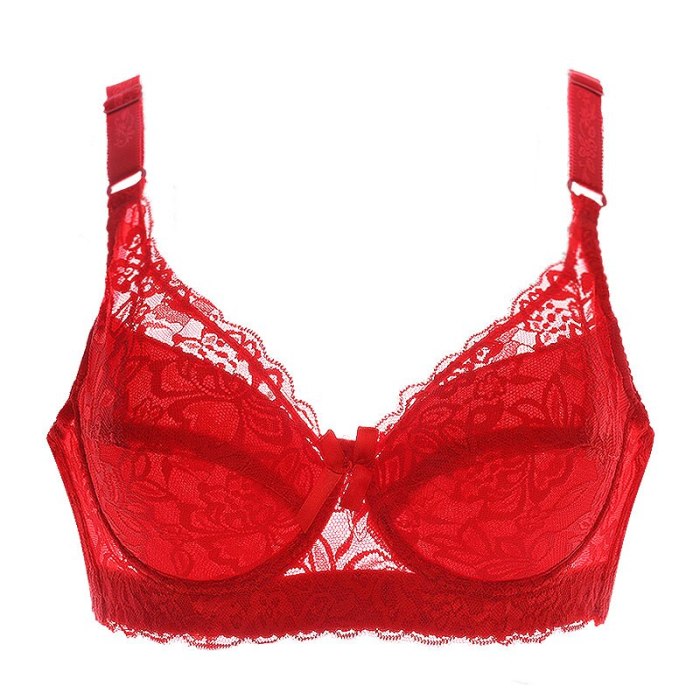 Meizimei Deep V Sexy Lingerie Lace Bras for Women thin Intimate Floral Plus Size Underwire Super Push up bhBrassiere Girl lady